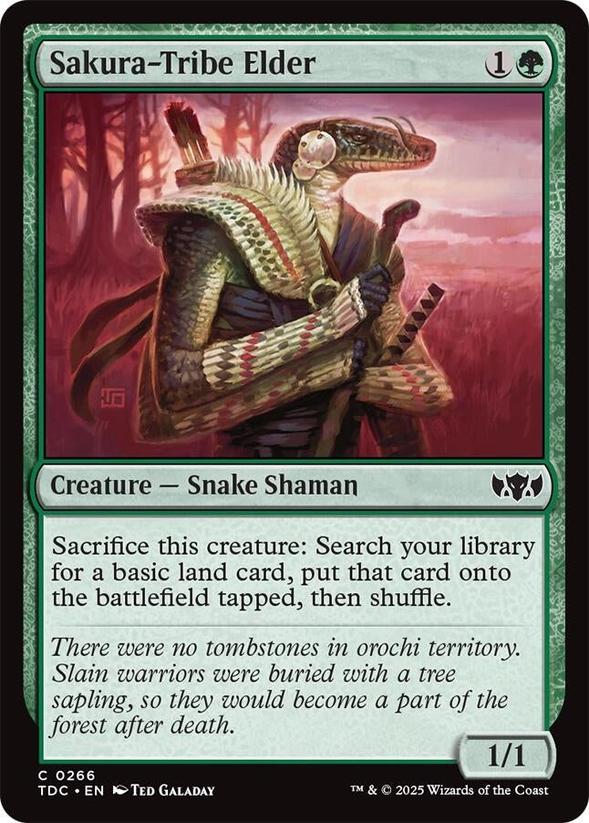 Image for Sakura-Tribe Elder (266) [Tarkir: Dragonstorm] - Magic: The Gathering