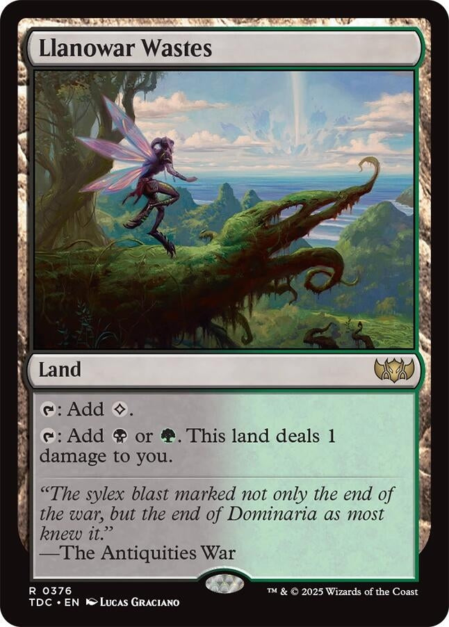 Image for Llanowar Wastes (376) [Tarkir: Dragonstorm] - Magic: The Gathering