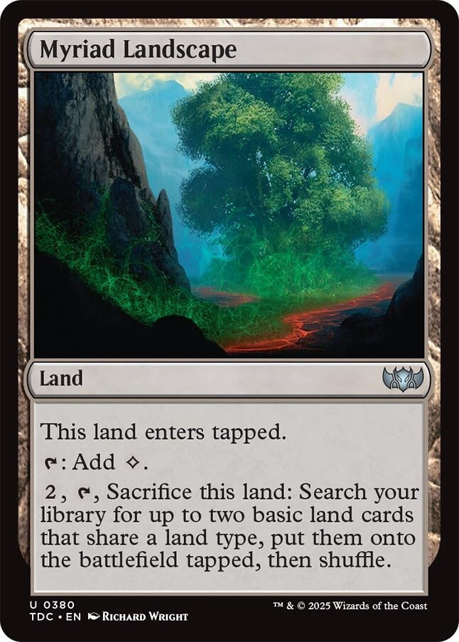 Image for Myriad Landscape (380) [Tarkir: Dragonstorm] - Magic: The Gathering