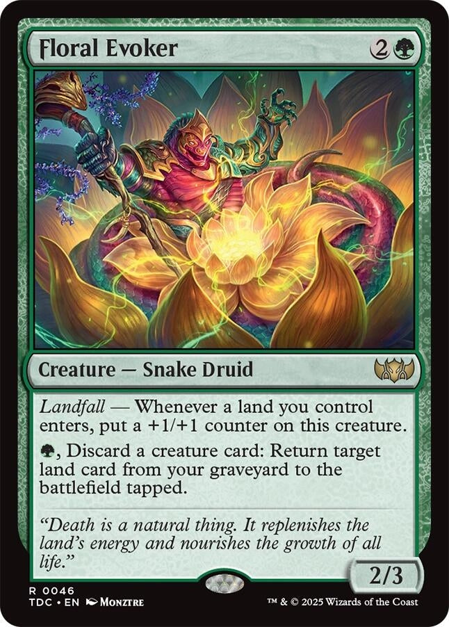 Image for Floral Evoker (46) [Tarkir: Dragonstorm] - Magic: The Gathering