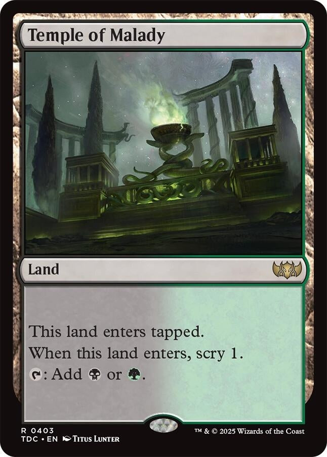 Image for Temple of Malady (403) [Tarkir: Dragonstorm] - Magic: The Gathering