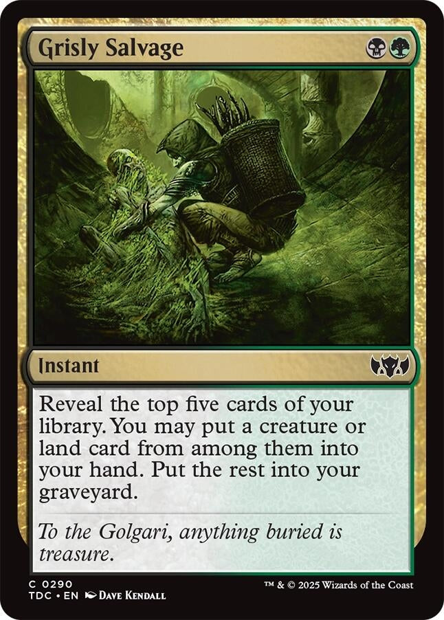 Image for Grisly Salvage (290) [Tarkir: Dragonstorm] - Magic: The Gathering