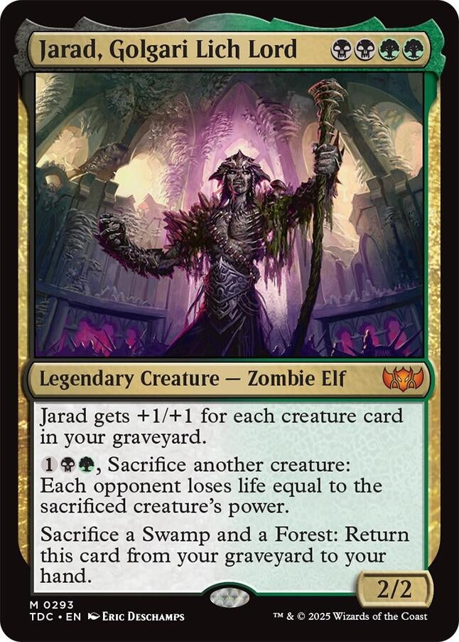 Image for Jarad, Golgari Lich Lord (293) [Tarkir: Dragonstorm] - Magic: The Gathering