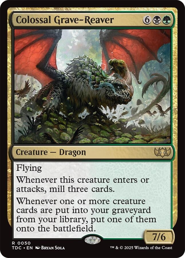 Image for Colossal Grave-Reaver (50) [Tarkir: Dragonstorm] - Magic: The Gathering