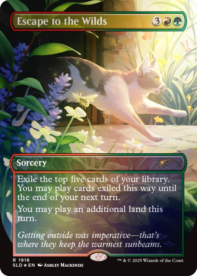 Image for Escape to the Wilds (1916) (Rainbow Foil) (1916) [Secret Lair Drop Series] - Magic: The Gathering