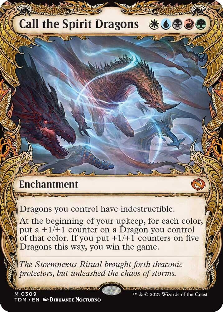 Image for Call the Spirit Dragons (Showcase) (309) [Tarkir: Dragonstorm] - Magic: The Gathering