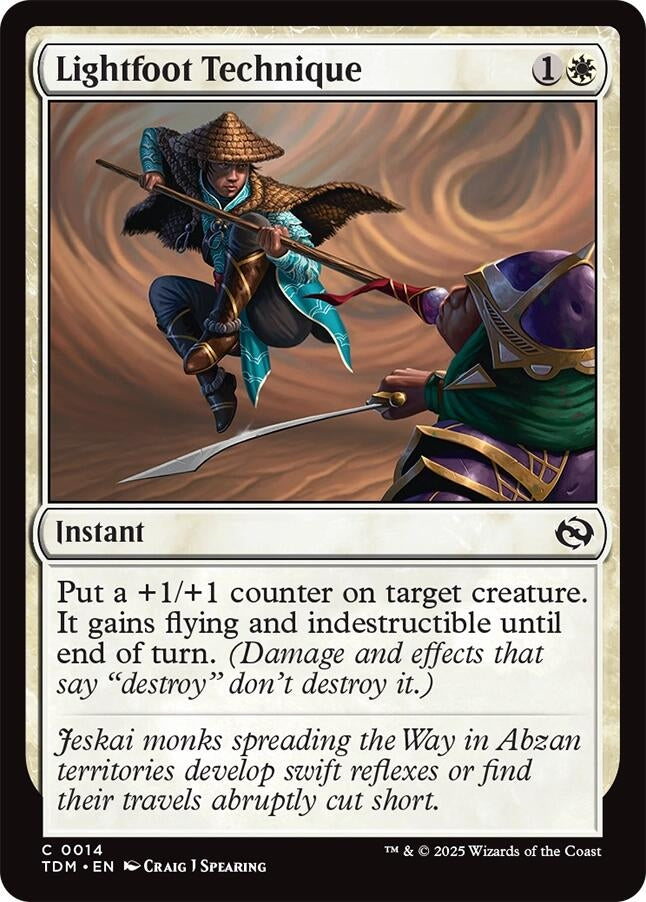 Image for Lightfoot Technique (14) [Tarkir: Dragonstorm] - Magic: The Gathering