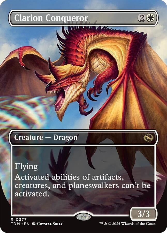 Image for Clarion Conqueror (Borderless) (377) [Tarkir: Dragonstorm] - Magic: The Gathering