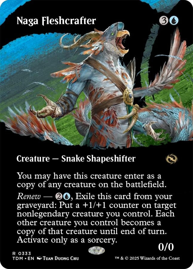 Image for Naga Fleshcrafter (Borderless) (333) [Tarkir: Dragonstorm] - Magic: The Gathering