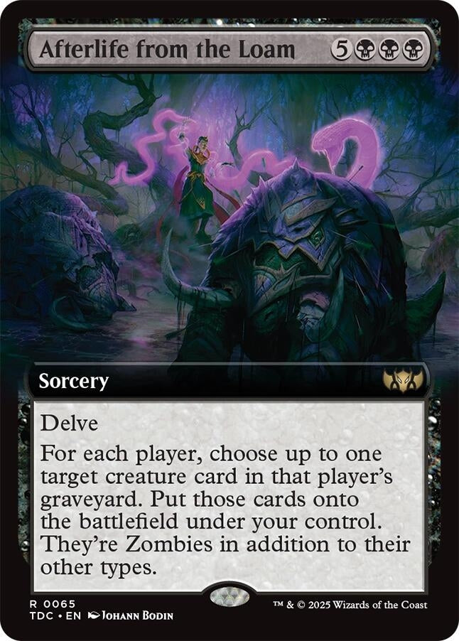 Image for Afterlife from the Loam (Extended Art) (65) [Tarkir: Dragonstorm] - Magic: The Gathering