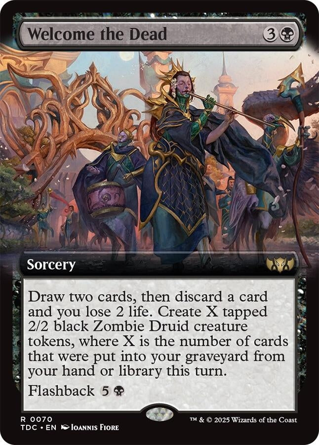 Image for Welcome the Dead (Extended Art) (70) [Tarkir: Dragonstorm] - Magic: The Gathering
