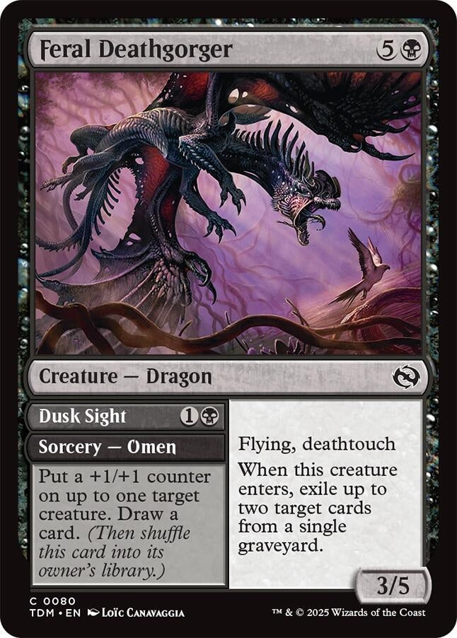 Image for Feral Deathgorger (80) [Tarkir: Dragonstorm] - Magic: The Gathering