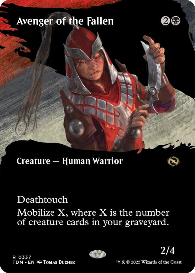 Image for Avenger of the Fallen (Borderless) (337) [Tarkir: Dragonstorm] - Magic: The Gathering