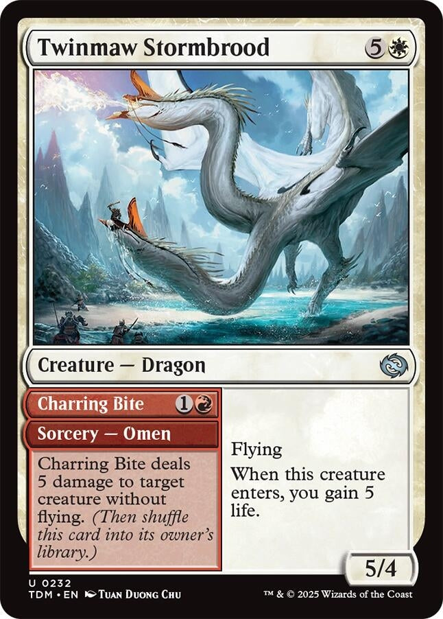 Image for Twinmaw Stormbrood (232) [Tarkir: Dragonstorm] - Magic: The Gathering