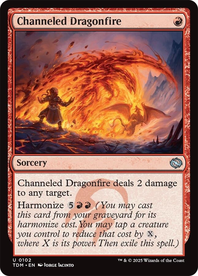 Image for Channeled Dragonfire (102) [Tarkir: Dragonstorm] - Magic: The Gathering