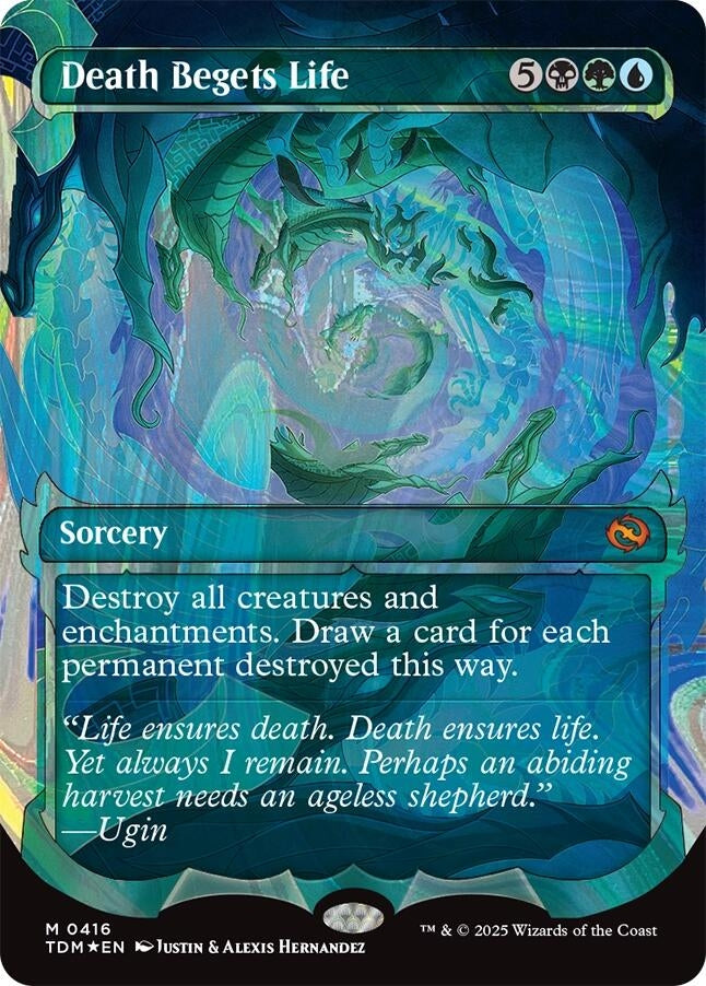 Image for Death Begets Life (Showcase) (Halo Foil) (416) [Tarkir: Dragonstorm] - Magic: The Gathering