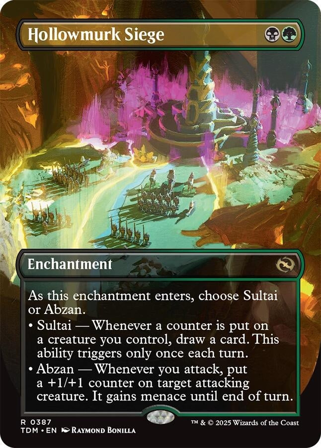 Image for Hollowmurk Siege (Borderless) (387) [Tarkir: Dragonstorm] - Magic: The Gathering