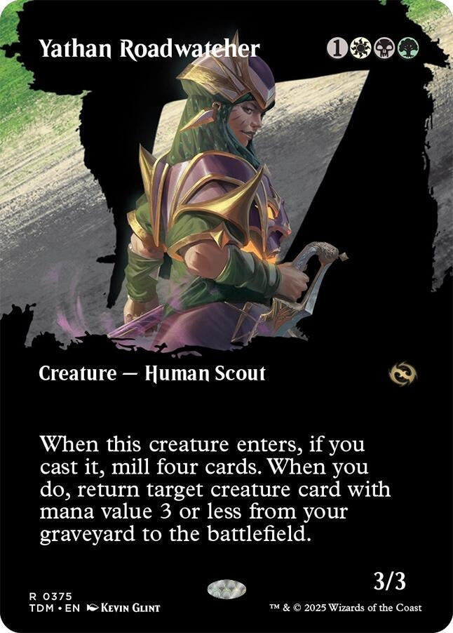 Image for Yathan Roadwatcher (Borderless) (375) [Tarkir: Dragonstorm] - Magic: The Gathering