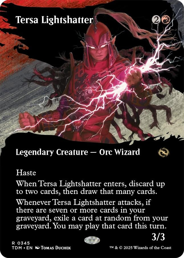 Image for Tersa Lightshatter (Borderless) (345) [Tarkir: Dragonstorm] - Magic: The Gathering
