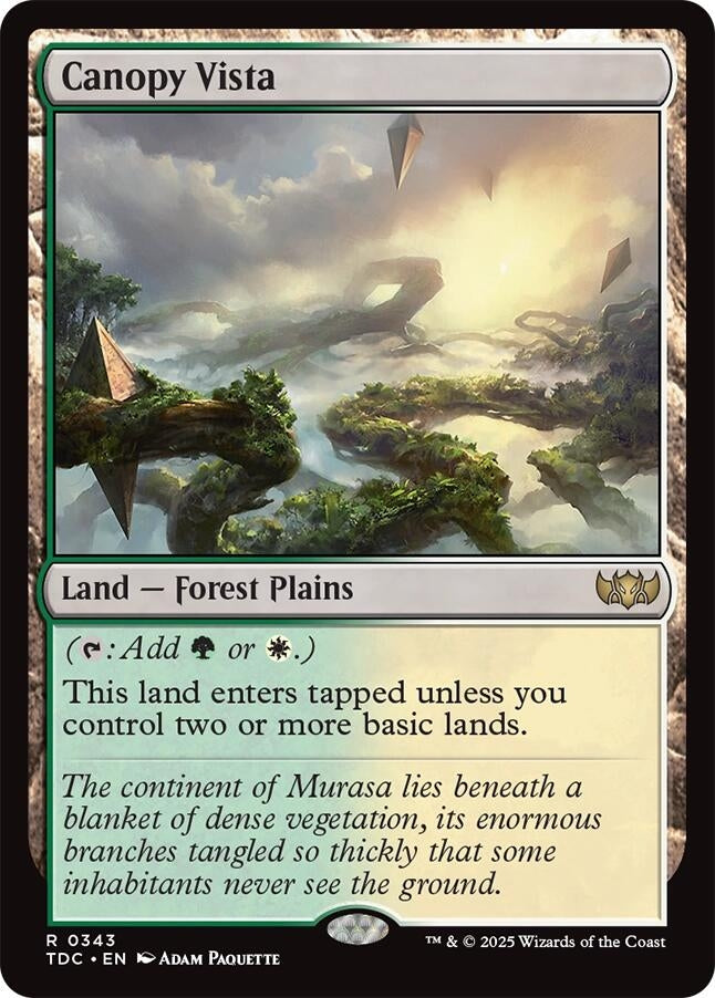 Image for Canopy Vista (343) [Tarkir: Dragonstorm] - Magic: The Gathering