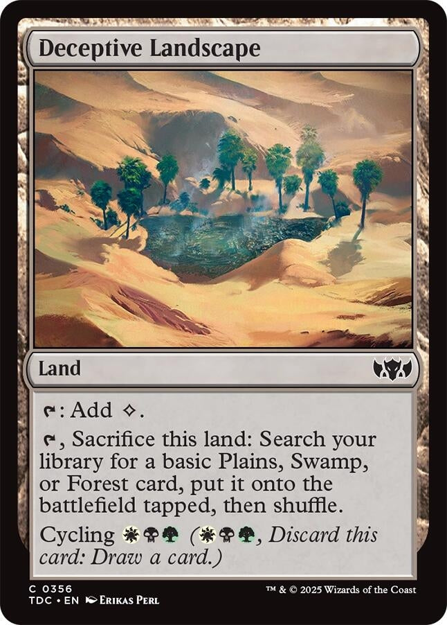 Image for Deceptive Landscape (356) [Tarkir: Dragonstorm] - Magic: The Gathering