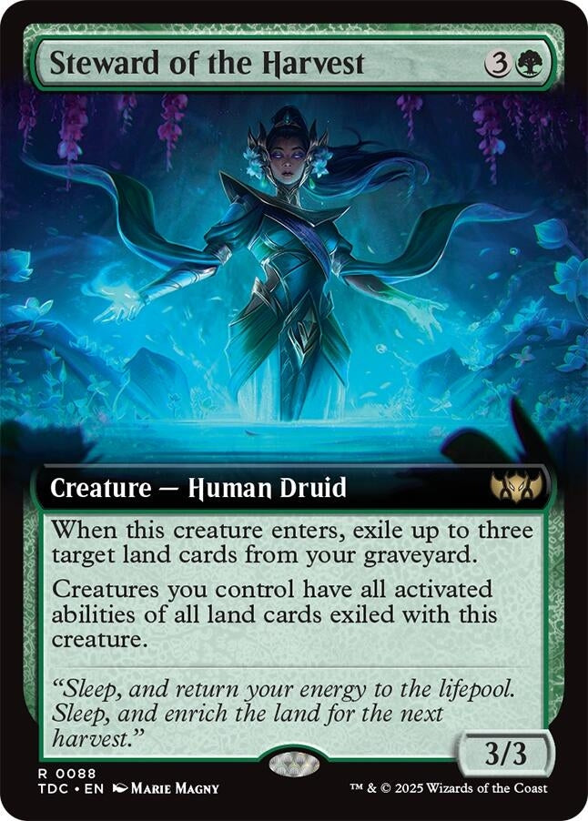 Image for Steward of the Harvest (Extended Art) (88) [Tarkir: Dragonstorm] - Magic: The Gathering