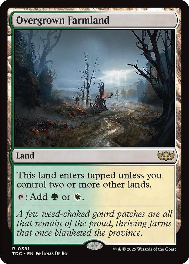 Image for Overgrown Farmland (381) [Tarkir: Dragonstorm] - Magic: The Gathering