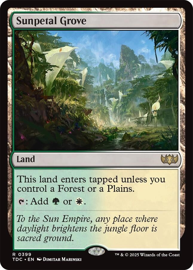 Image for Sunpetal Grove (399) [Tarkir: Dragonstorm] - Magic: The Gathering