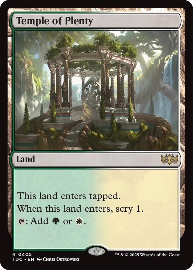 Image for Temple of Plenty (405) [Tarkir: Dragonstorm] - Magic: The Gathering