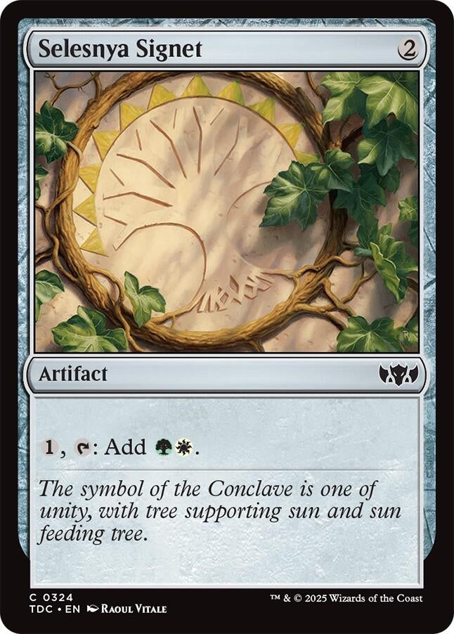Image for Selesnya Signet (324) [Tarkir: Dragonstorm] - Magic: The Gathering