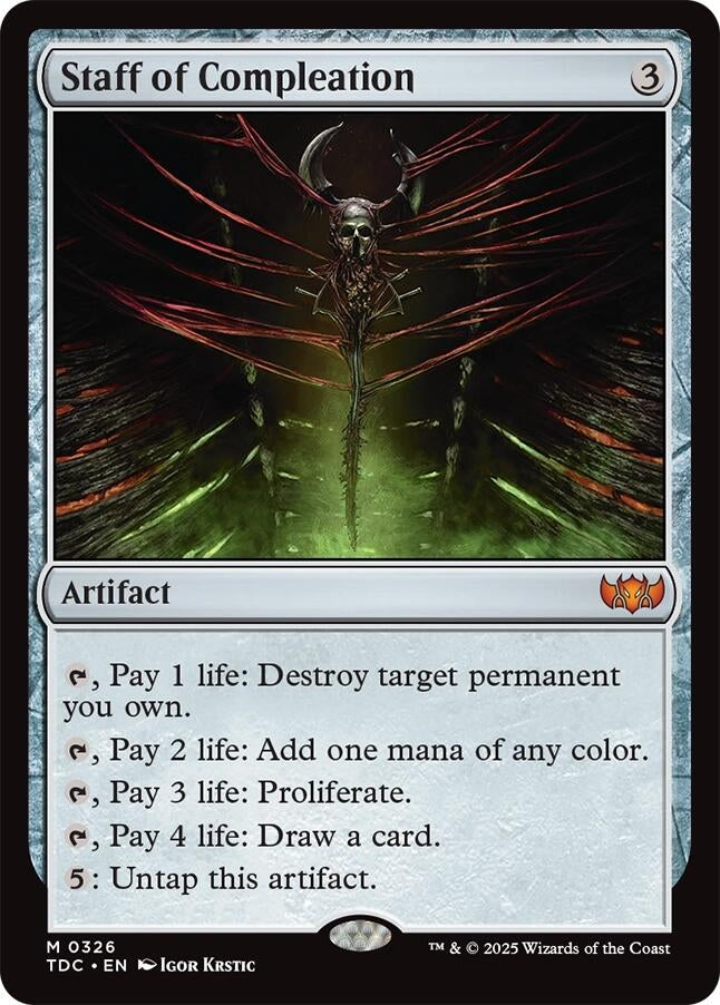 Image for Staff of Compleation (326) [Tarkir: Dragonstorm] - Magic: The Gathering