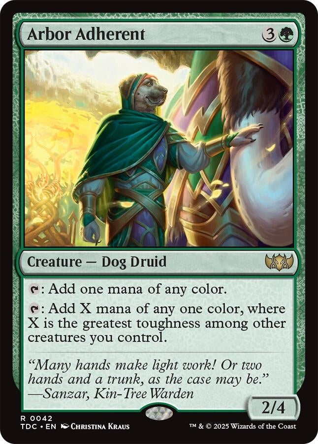 Image for Arbor Adherent (42) [Tarkir: Dragonstorm] - Magic: The Gathering