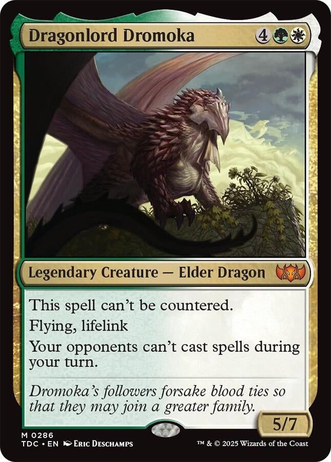 Image for Dragonlord Dromoka (286) [Tarkir: Dragonstorm] - Magic: The Gathering