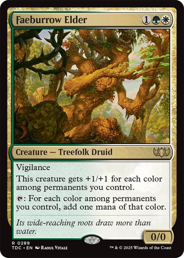 Image for Faeburrow Elder (289) [Tarkir: Dragonstorm] - Magic: The Gathering