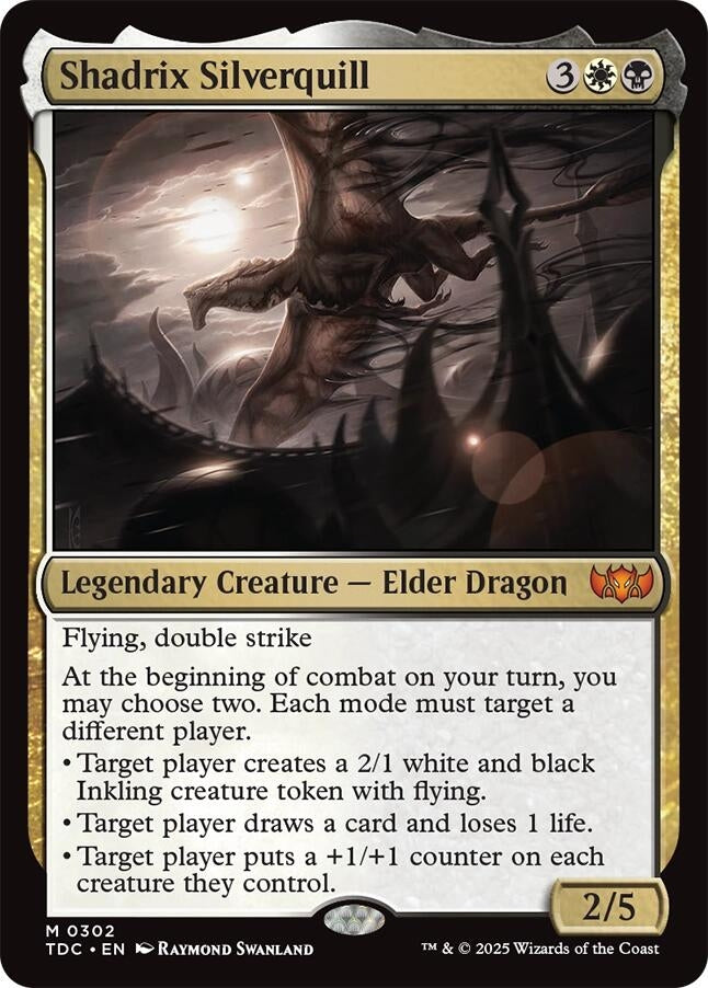 Image for Shadrix Silverquill (302) [Tarkir: Dragonstorm] - Magic: The Gathering