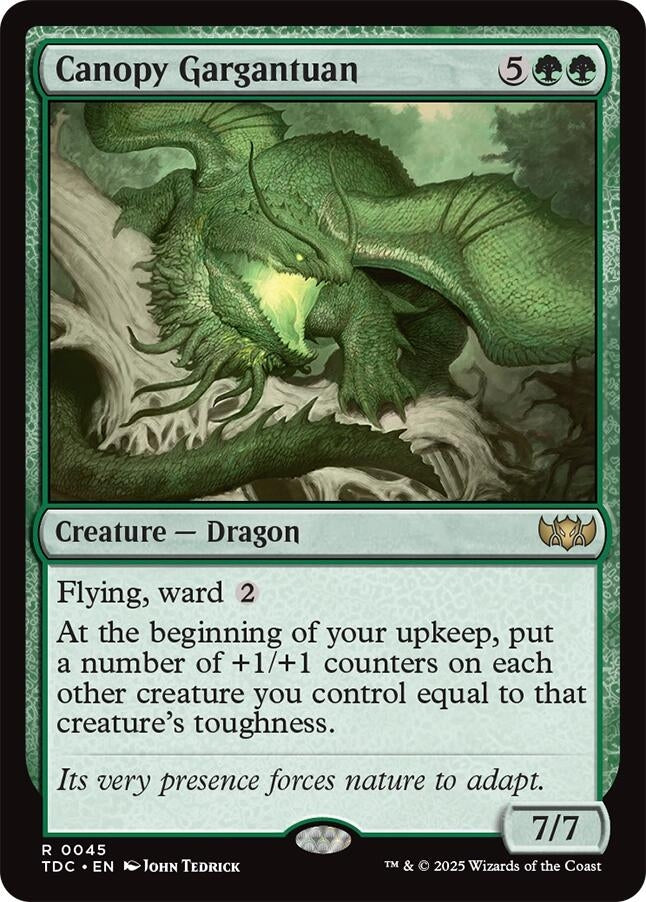 Image for Canopy Gargantuan (45) [Tarkir: Dragonstorm] - Magic: The Gathering