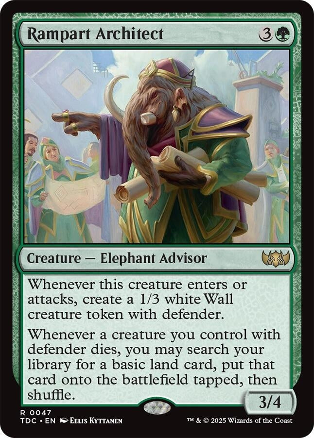 Image for Rampart Architect (47) [Tarkir: Dragonstorm] - Magic: The Gathering