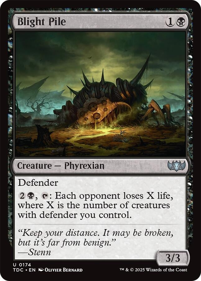 Image for Blight Pile (174) [Tarkir: Dragonstorm] - Magic: The Gathering