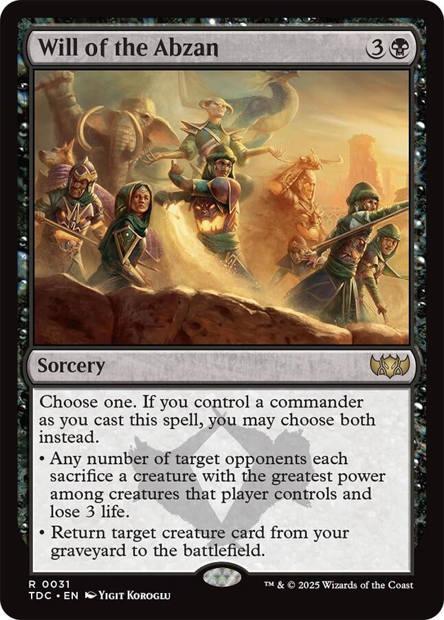 Image for Will of the Abzan (31) [Tarkir: Dragonstorm] - Magic: The Gathering