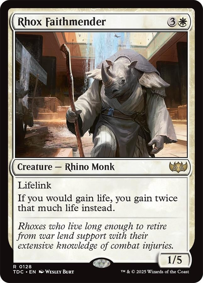 Image for Rhox Faithmender (128) [Tarkir: Dragonstorm] - Magic: The Gathering