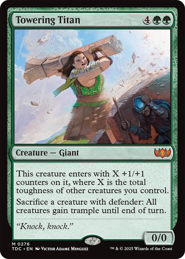 Image for Towering Titan (276) [Tarkir: Dragonstorm] - Magic: The Gathering