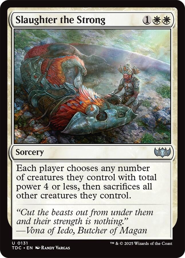 Image for Slaughter the Strong (131) [Tarkir: Dragonstorm] - Magic: The Gathering