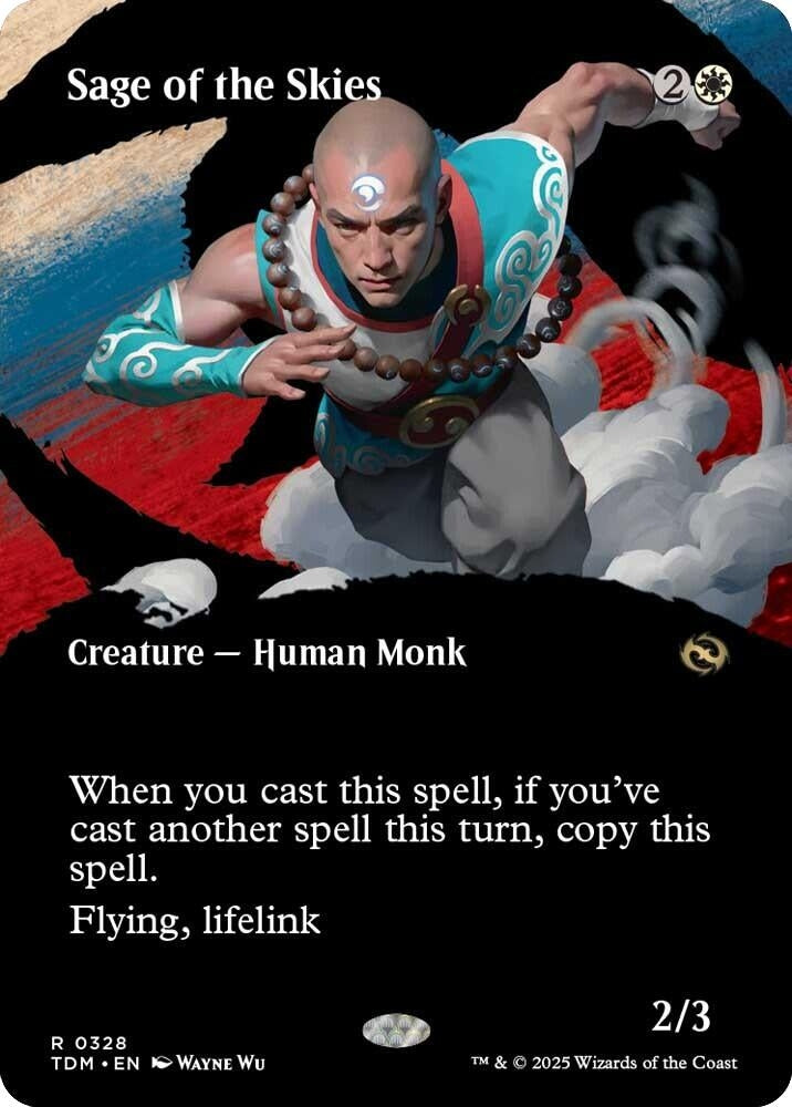 Image for Sage of the Skies (Borderless) (328) [Tarkir: Dragonstorm] - Magic: The Gathering