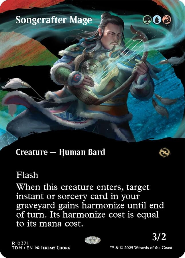 Image for Songcrafter Mage (Borderless) (371) [Tarkir: Dragonstorm] - Magic: The Gathering