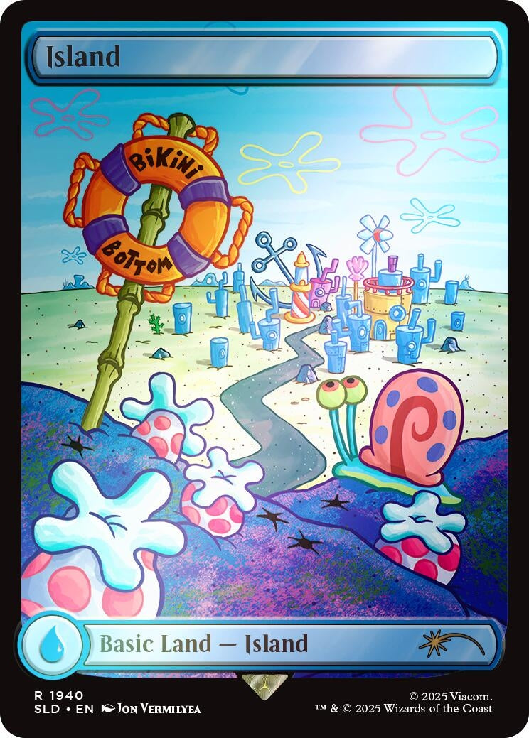 Image for Island (1940) (Rainbow Foil) (1940) [Secret Lair Drop Series] - Magic: The Gathering