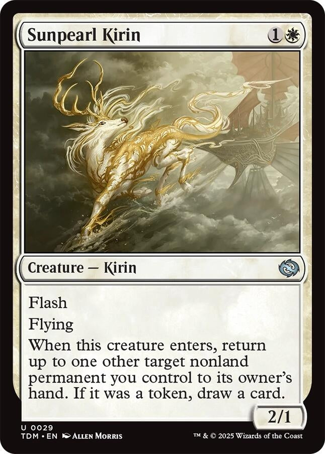 Image for Sunpearl Kirin (29) [Tarkir: Dragonstorm] - Magic: The Gathering
