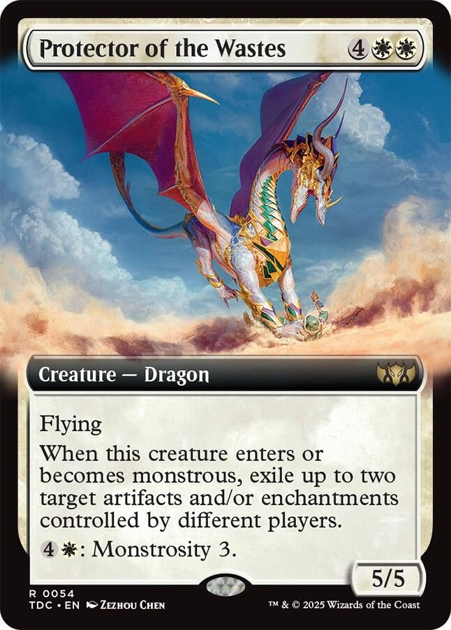 Image for Protector of the Wastes (Extended Art) (54) [Tarkir: Dragonstorm] - Magic: The Gathering