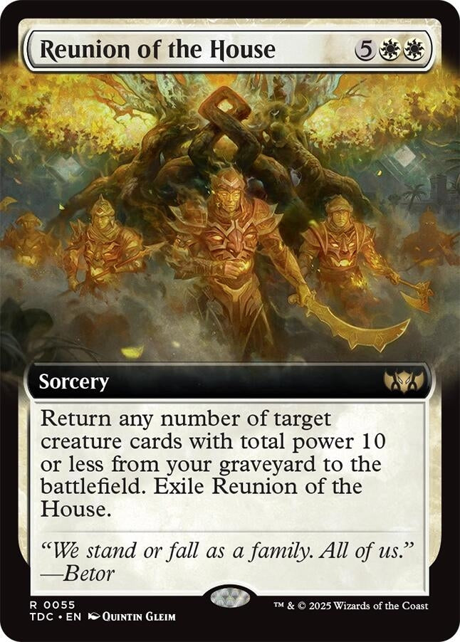 Image for Reunion of the House (Extended Art) (55) [Tarkir: Dragonstorm] - Magic: The Gathering