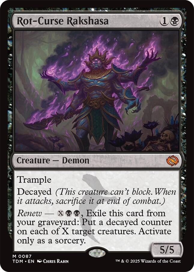 Image for Rot-Curse Rakshasa (87) [Tarkir: Dragonstorm] - Magic: The Gathering