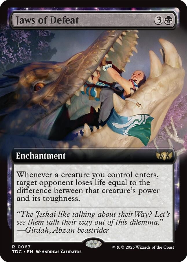 Image for Jaws of Defeat (Extended Art) (67) [Tarkir: Dragonstorm] - Magic: The Gathering